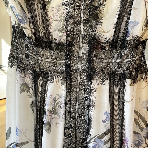 NEW - BHLDN Nicholas Siobhan Silk Floral Maxi Dress Size 4 - Picture 8 of 9
